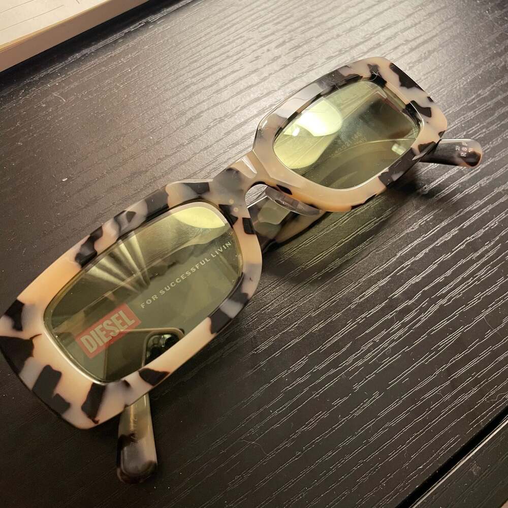 Diesel Rectangular Sunglasses in Tortoiseshell